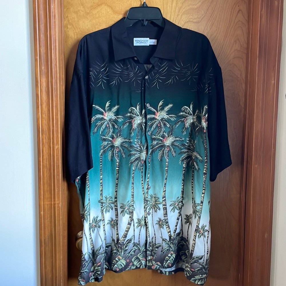 Men’s shirt, tropical print, XL